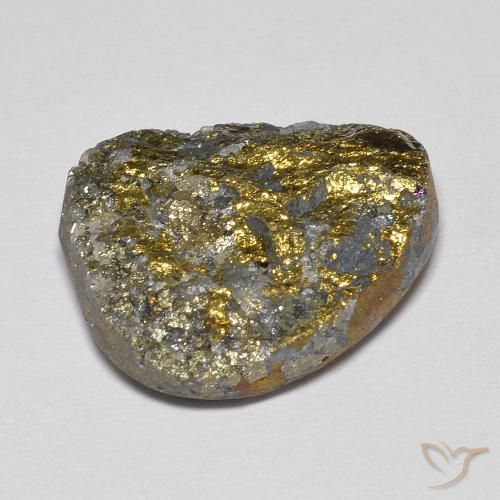 Pyrite arc-en-ciel Multicolore naturelle Fantaisie, 18.38 ct, Opaque