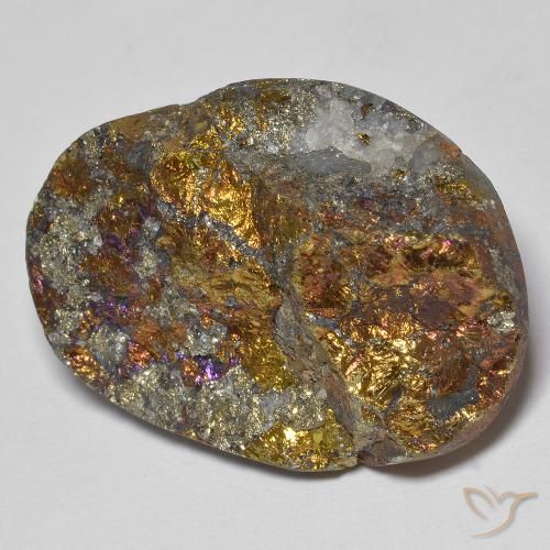 Pyrite arc-en-ciel Multicolore naturelle Fantaisie, 41.69 ct, Opaque