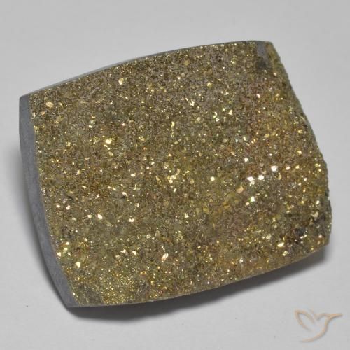Pyrite arc-en-ciel Multicolore naturelle Baquette, 22.50 ct, Opaque