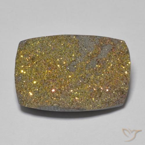 Pyrite arc-en-ciel Multicolore naturelle Baquette, 12.24 ct, Opaque