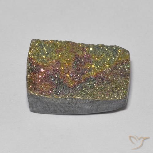 Pyrite arc-en-ciel Multicolore naturelle Baquette, 6.51 ct, Opaque