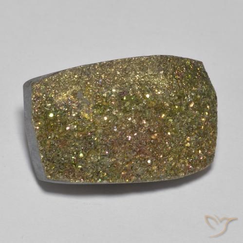 Pyrite arc-en-ciel Multicolore naturelle Baquette, 13.67 ct, Opaque