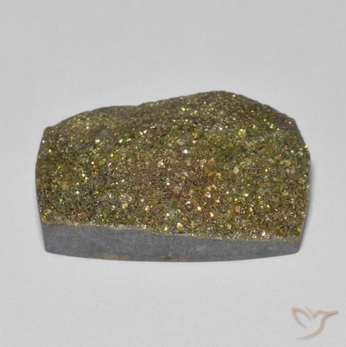 Pyrite arc-en-ciel Multicolore naturelle Baquette, 13.67 ct, Opaque