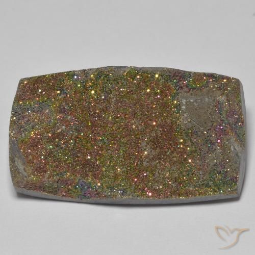 Pyrite arc-en-ciel Multicolore naturelle Baquette, 27.21 ct, Opaque