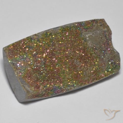 Pyrite arc-en-ciel Multicolore naturelle Baquette, 27.21 ct, Opaque
