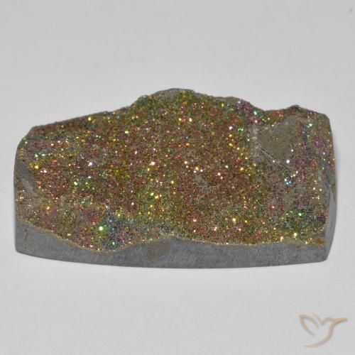 Pyrite arc-en-ciel Multicolore naturelle Baquette, 27.21 ct, Opaque