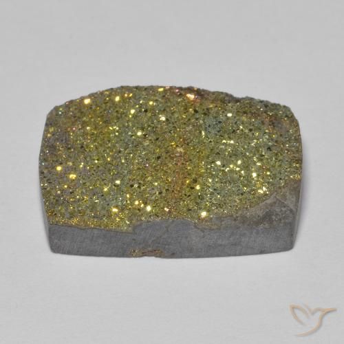 Pyrite arc-en-ciel Multicolore naturelle Baquette, 11.13 ct, Opaque