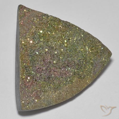 Pyrite arc-en-ciel Multicolore naturelle Trillion, 19.03 ct, Opaque