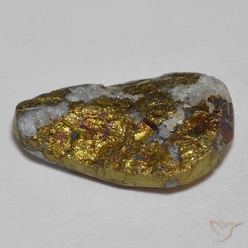 Pyrite arc-en-ciel Multicolore naturelle Fantaisie, 11.14 ct, Opaque