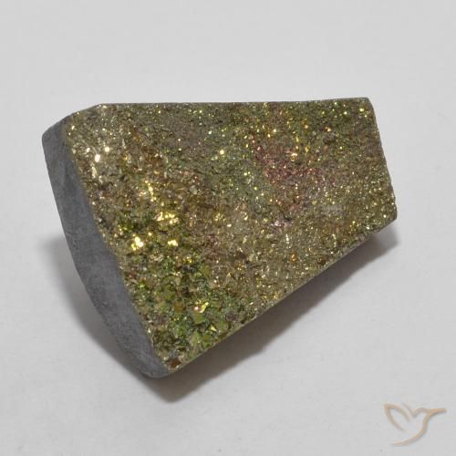 Pyrite arc-en-ciel Multicolore naturelle Fantaisie, 7.23 ct, Opaque