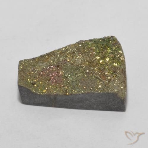 Pyrite arc-en-ciel Multicolore naturelle Fantaisie, 7.23 ct, Opaque