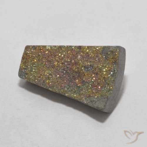 Pyrite arc-en-ciel Multicolore naturelle Fantaisie, 7.15 ct, Opaque