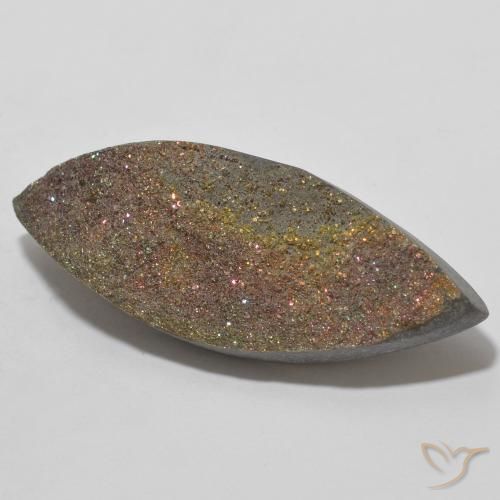 Pyrite arc-en-ciel Multicolore naturelle Marquise, 15.09 ct, Opaque
