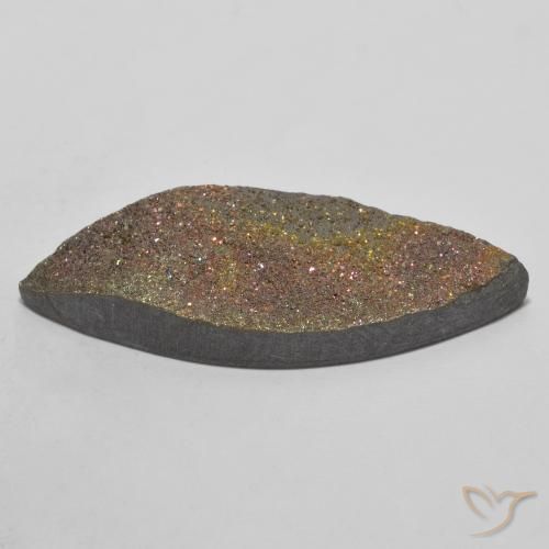 Pyrite arc-en-ciel Multicolore naturelle Marquise, 15.09 ct, Opaque