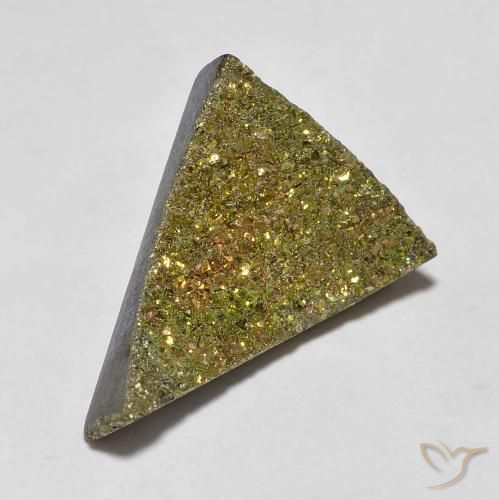 Pyrite arc-en-ciel Multicolore naturelle Trillion, 6.04 ct, Opaque