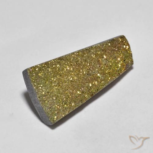 Pyrite arc-en-ciel Multicolore naturelle Fantaisie, 7.04 ct, Opaque