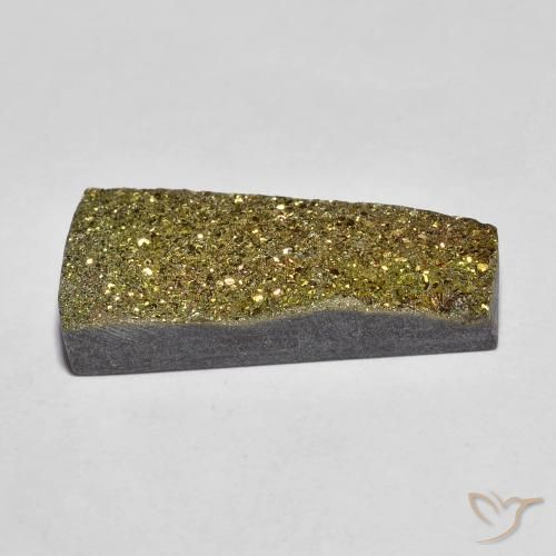 Pyrite arc-en-ciel Multicolore naturelle Fantaisie, 7.04 ct, Opaque