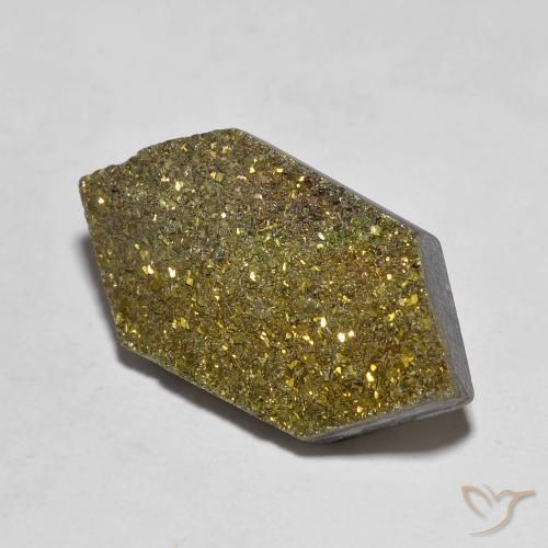 Pyrite arc-en-ciel Multicolore naturelle Forme fantaisie, 10.90 ct, Opaque