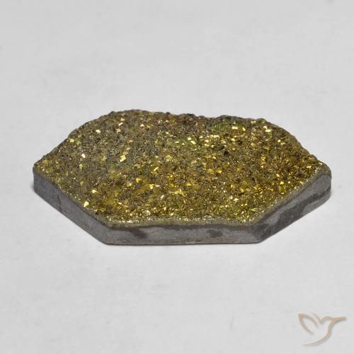 Pyrite arc-en-ciel Multicolore naturelle Forme fantaisie, 10.90 ct, Opaque