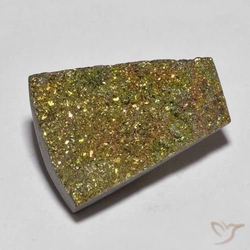 Pyrite arc-en-ciel Multicolore naturelle Fantaisie, 9.90 ct, Opaque