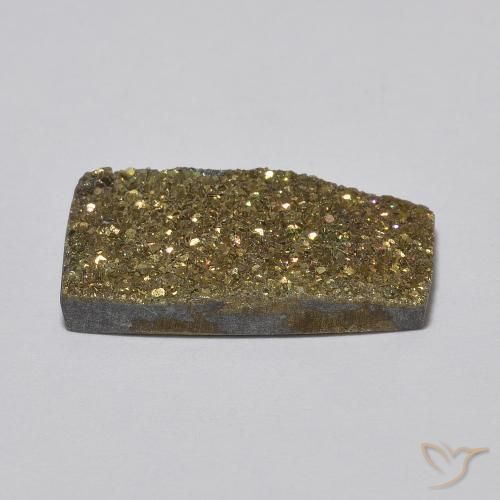 Pyrite arc-en-ciel Multicolore naturelle Baquette, 5.47 ct, Opaque