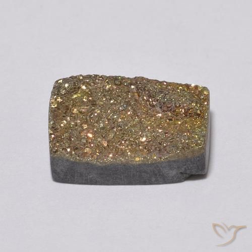 Pyrite arc-en-ciel Multicolore naturelle Baquette, 4.20 ct, Opaque