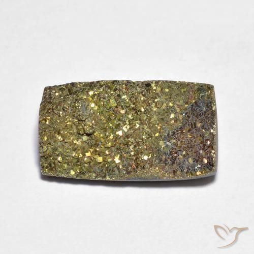 Pyrite arc-en-ciel Multicolore naturelle Baquette, 5.03 ct, Opaque