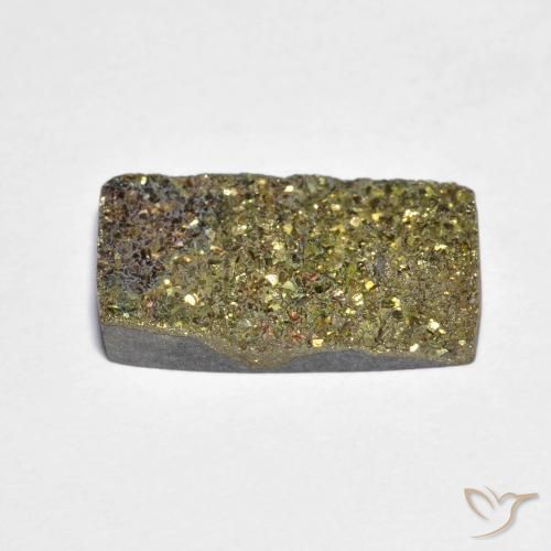 Pyrite arc-en-ciel Multicolore naturelle Baquette, 5.03 ct, Opaque