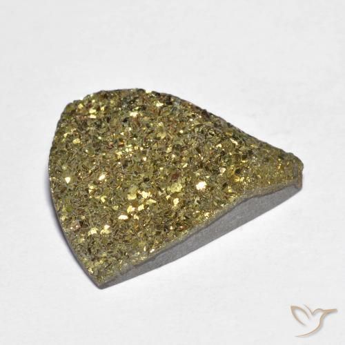 Pyrite arc-en-ciel Multicolore naturelle Trillion, 8.41 ct, Opaque