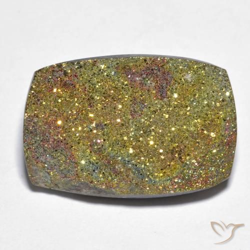 Pyrite arc-en-ciel Multicolore naturelle Baquette, 18.08 ct, Opaque