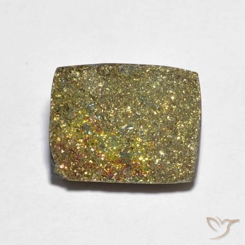 Pyrite arc-en-ciel Multicolore naturelle Baquette, 6.27 ct, Opaque