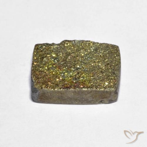 Pyrite arc-en-ciel Multicolore naturelle Baquette, 6.27 ct, Opaque