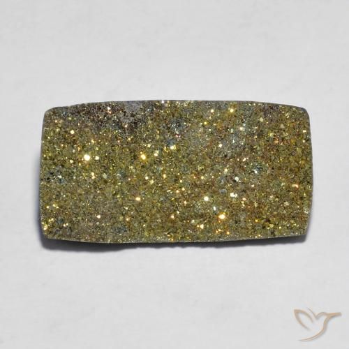 Pyrite arc-en-ciel Multicolore naturelle Baquette, 7.41 ct, Opaque
