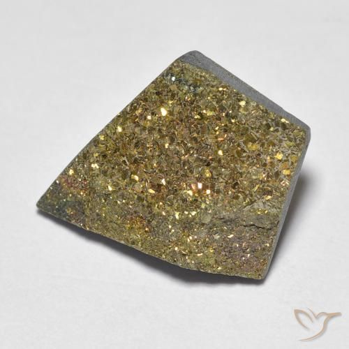 Pyrite arc-en-ciel Multicolore naturelle Fantaisie, 5.46 ct, Opaque