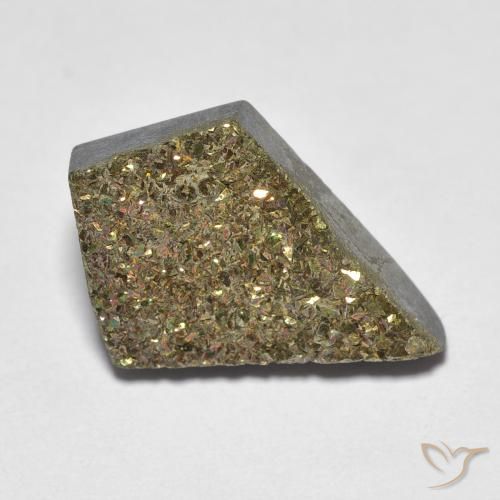 Pyrite arc-en-ciel Multicolore naturelle Fantaisie, 5.72 ct, Opaque