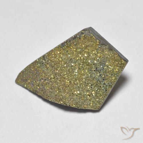 Pyrite arc-en-ciel Multicolore naturelle Fantaisie, 5.15 ct, Opaque