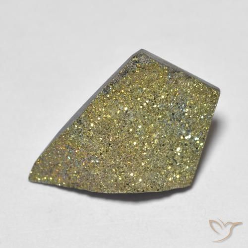 Pyrite arc-en-ciel Multicolore naturelle Fantaisie, 5.15 ct, Opaque