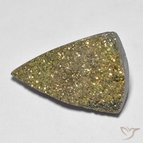 Pyrite arc-en-ciel Multicolore naturelle Trillion, 11.05 ct, Opaque