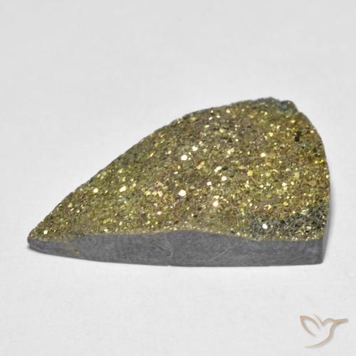 Pyrite arc-en-ciel Multicolore naturelle Trillion, 11.05 ct, Opaque