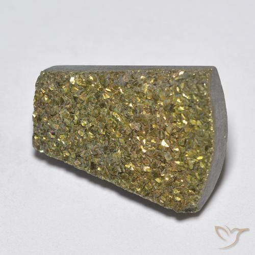 Pyrite arc-en-ciel Multicolore naturelle Fantaisie, 10.63 ct, Opaque