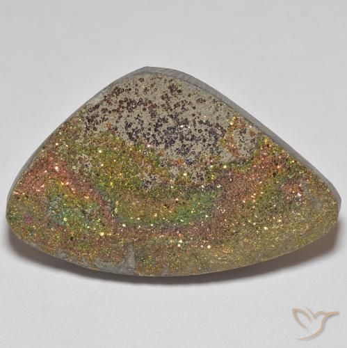 20.44ct Naturel Multicolore Pyrite arc-en-ciel, Fantaisie, Opaque
