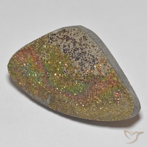 Pyrite arc-en-ciel Multicolore naturelle Fantaisie, 20.44 ct, Opaque