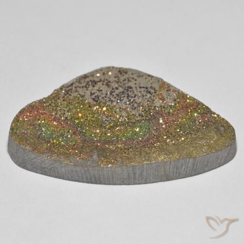 Pyrite arc-en-ciel Multicolore naturelle Fantaisie, 20.44 ct, Opaque