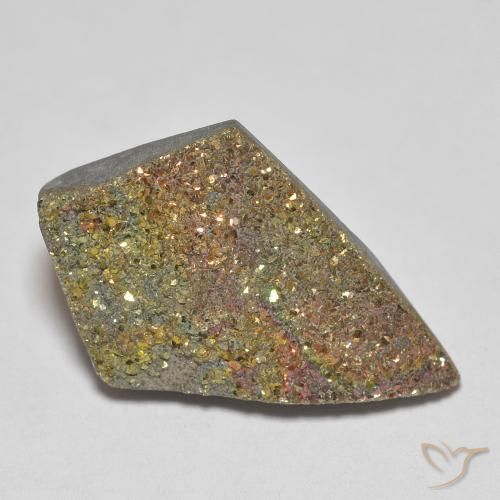 7.52ct Naturel Multicolore Pyrite arc-en-ciel, Fantaisie, Opaque