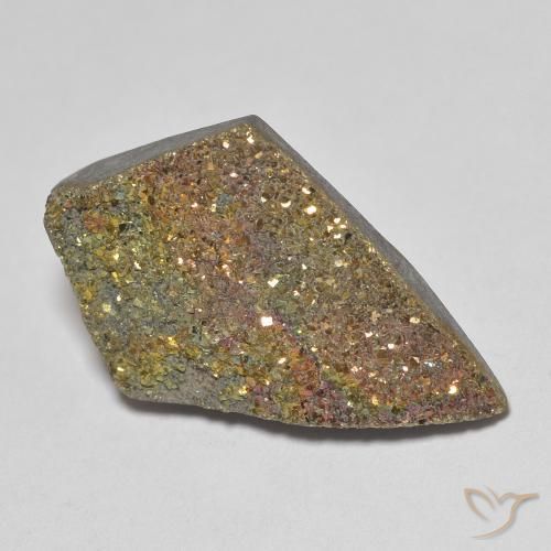 Pyrite arc-en-ciel Multicolore naturelle Fantaisie, 7.52 ct, Opaque