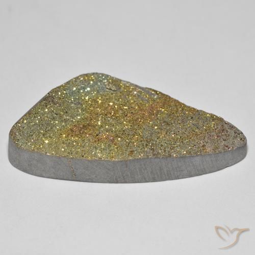 Pyrite arc-en-ciel Multicolore naturelle Fantaisie, 25.92 ct, Opaque
