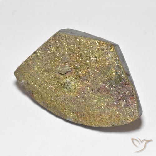 Pyrite arc-en-ciel Multicolore naturelle Fantaisie, 41.18 ct, Opaque