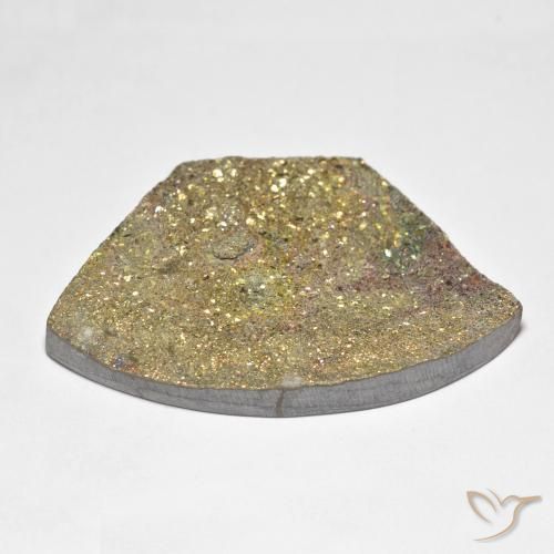 Pyrite arc-en-ciel Multicolore naturelle Fantaisie, 41.18 ct, Opaque