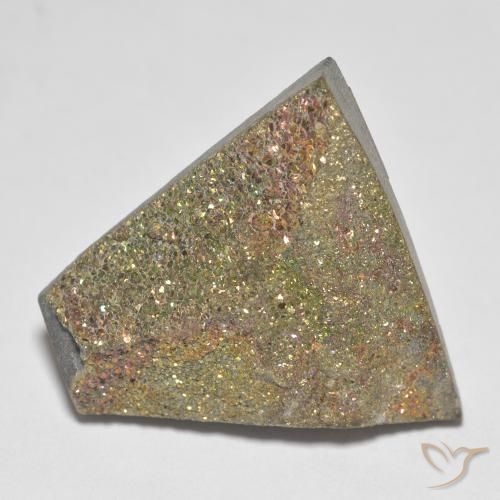 Pyrite arc-en-ciel Multicolore naturelle Fantaisie, 19.72 ct, Opaque