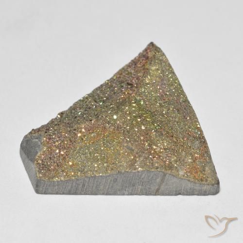 Pyrite arc-en-ciel Multicolore naturelle Fantaisie, 19.72 ct, Opaque
